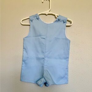 NWOT Zuccini Kids Classic Light Blue Boys' Romper Jon Jon